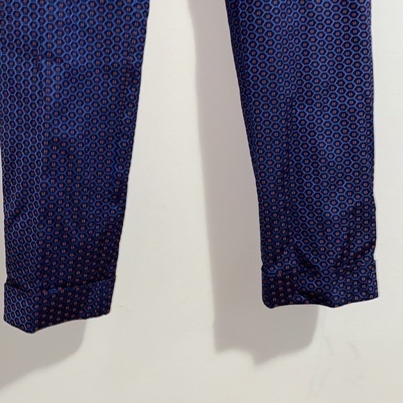 ETRO Hexagon Floral Print Slim Fit Cuff Trousers - Picture 5 of 11